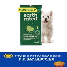 70 Count Vet-Tested Eye Wipes for Dogs  Cats - Hypoallergenic  Cruelty-Free