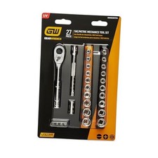 Gearwrench Mechanics Hand Tool Set 27 Pc 14 In Drive 27 Piece Saemetric