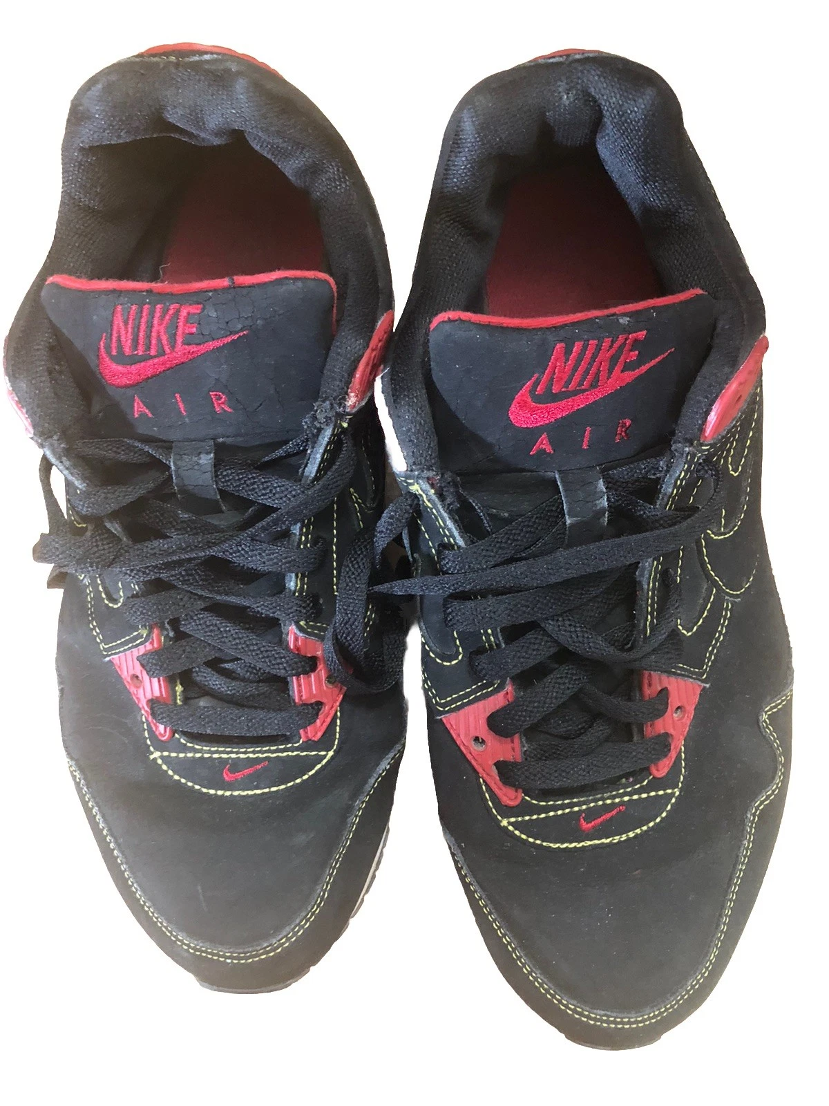 Nike Air 6.5Y Nero Rosso 366826 006 Sneakers