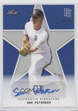 2020 Leaf Perfect Game National Showcase Blue /15 Sam Petersen #BA-SP3 Auto yf0