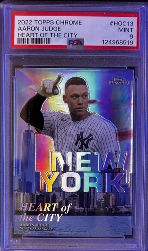 2022 Topps Chrome Aaron Judge Heart of the City PSA 9