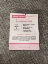 Vaginal probiotic Suppository, hyaluronic Acid Suppositories, Vaginal moisture