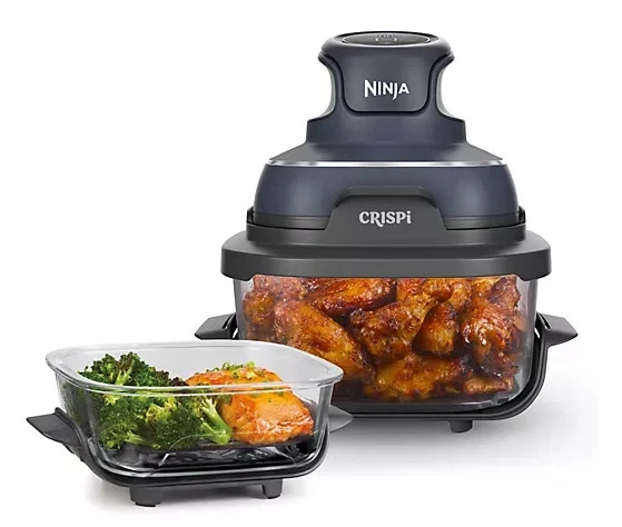 Ninja Crispi 4-in-1 Compact Glass Air Fryer with Multi-Cook Functions-image