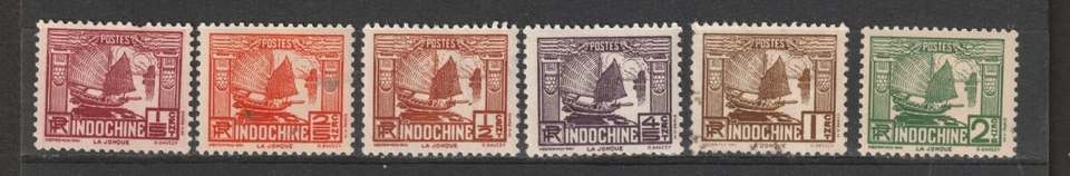 Indo-China: Lot 4 - Postage (1927-1937 - F/VF - Mint & U) 2025 Scott C.V. $20.50 - Image 3 of 4