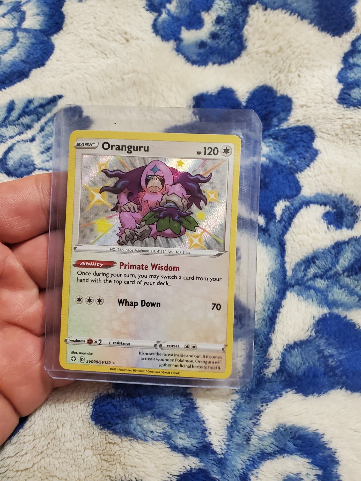 Oranguru SV098/SV122 Shining Fates: Shiny Vault Holo Near Mint NM