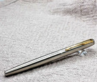 PARKER JOTTER FOUNTAIN PEN STAINLESS STEEL MEDIUM NIB NO BOX — photo 1