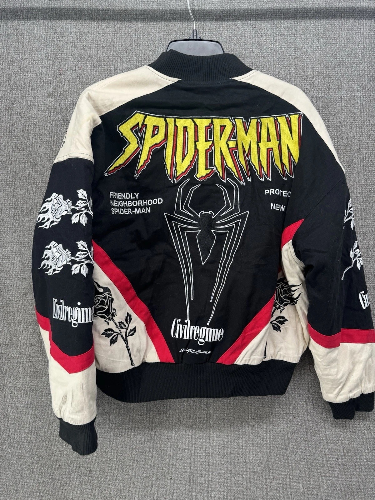 Civil Regime x SpiderMan Racing Jacket Size Small, READ image 6