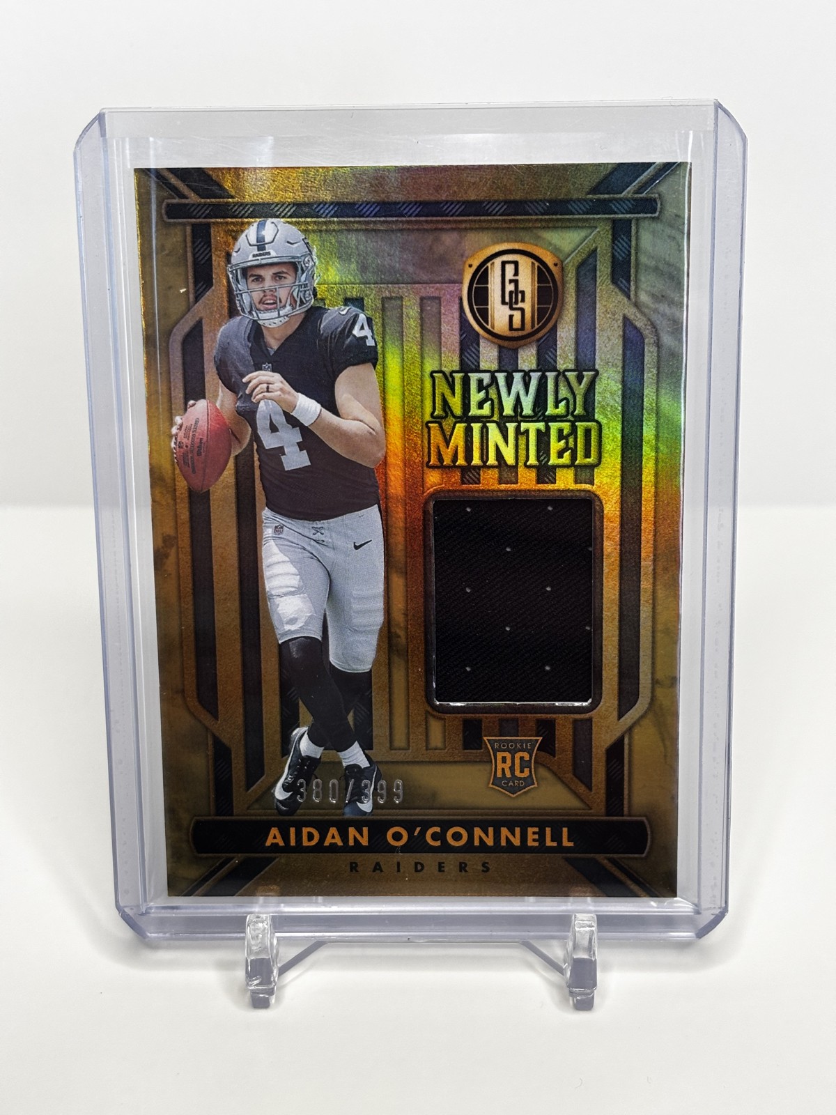 Aidan O'Connell Panini Gold Standard Newly Minted Memorabilia #NM1 Base