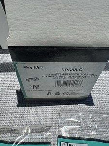 Panduit SP688-C TX-6 Plus Clear RJ-45 Modular Plug Kit w/ Strain Relief