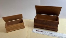 Choice Wooden handmade Hope Chests Trunks in Dollhouse 1:12 scale