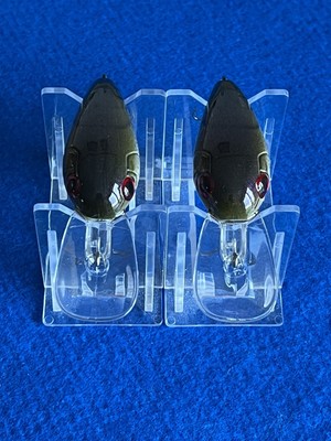 (2) Custom Painted 55 Rock Crawler KO Crankbait Fishing Lures 