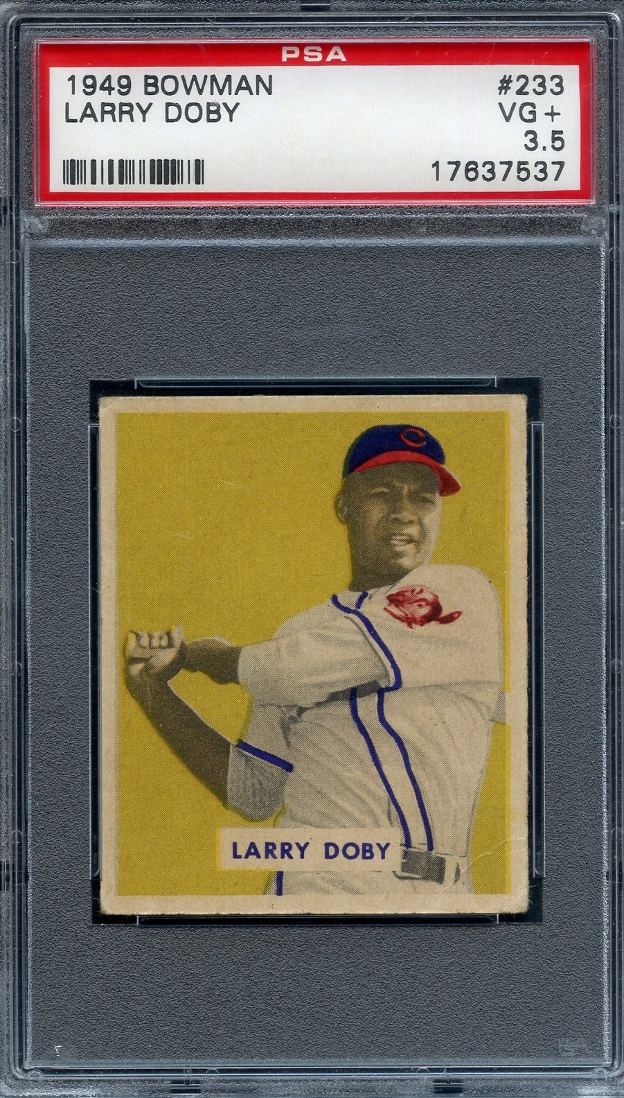 1949 Bowman #233 Larry Doby RC PSA 3.5 High End HOF Cleveland Indians 7537