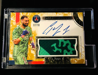 ‎️‍🔥‎️‍2024 25 TOPPS GOLD PATCH WORN DONNARUMMA AUTO/10 UCL WINNER UNIQUE🔥