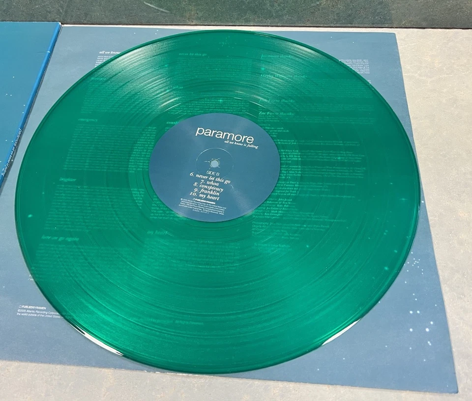 Paramore All We Know Is Falling. 2009 Green Translucent Vinyl Lp. Rare Variant - Image 4 of 4
