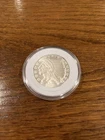1/2 oz Silver Round - Incuse Indian- Golden State Mint W/ After Market Capsule