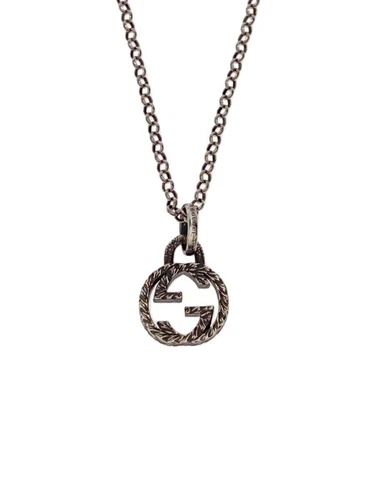 Collana Gucci ad incastro G SV925 argento 0309J 8055 usata