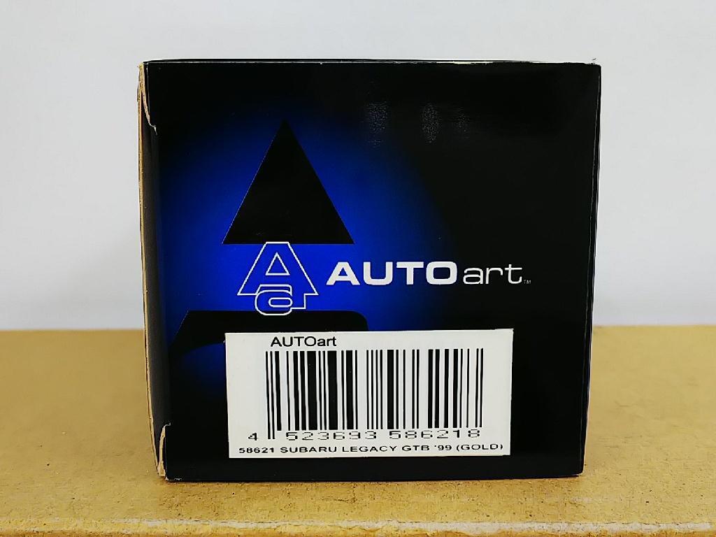 1/43 Autoart Subaru Legacy GTB '99 Gold Model Car Rare w/Box