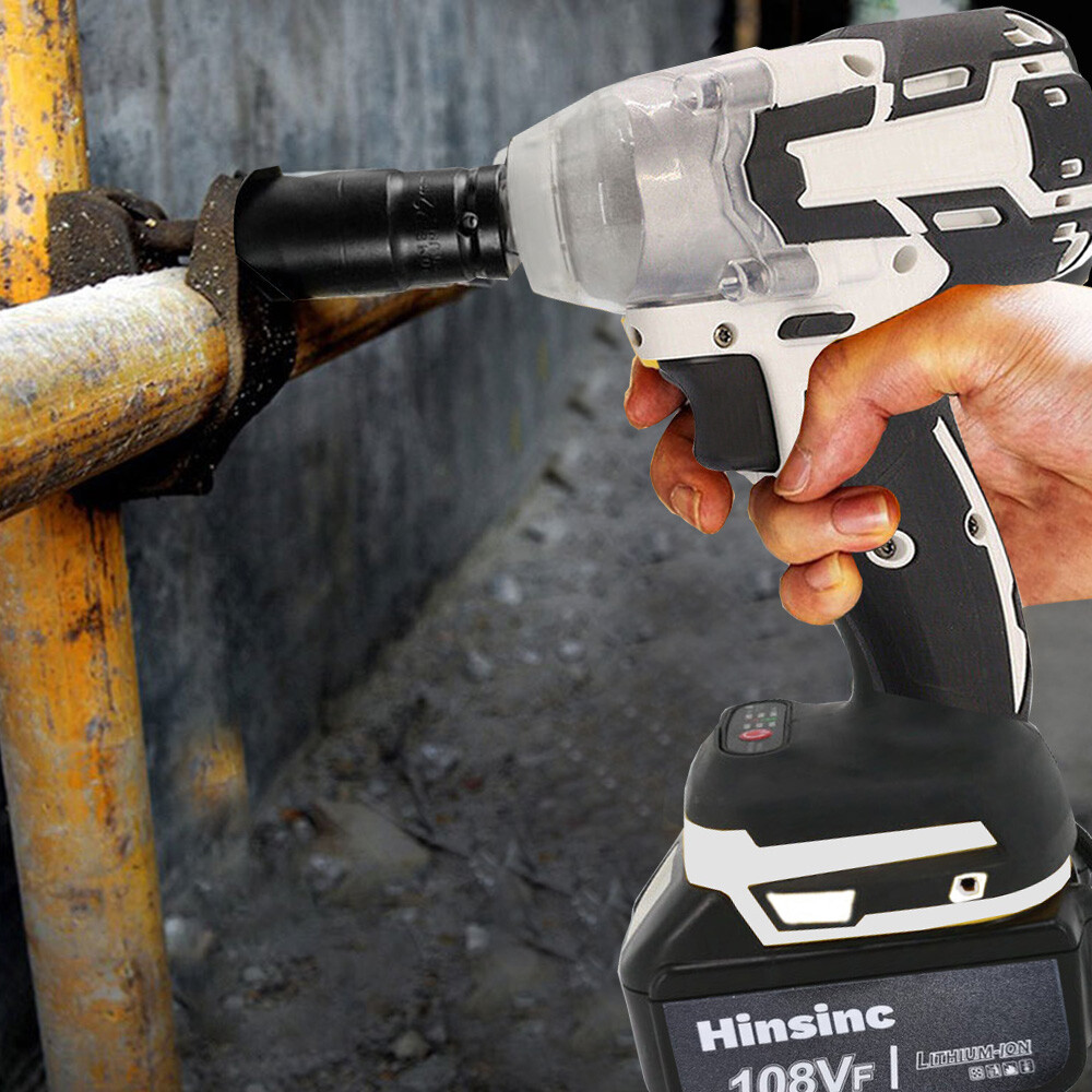 21V Cordless Impact Wrench 1/2" 850Nm High Torque Brushless Drill for Makita 18V
