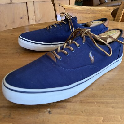 Mens Polo-Ralph Lauren Navy Blue Sneakers Size 13 D