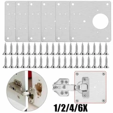 Hinge Repair Plate Cabinet Furniture Drawer Window Plate Repair Stainless Steel