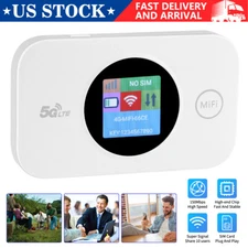 5G LTE Wireless WiFi Router Mobile Broadband Unlocked Portable LED Modem Hotspot
