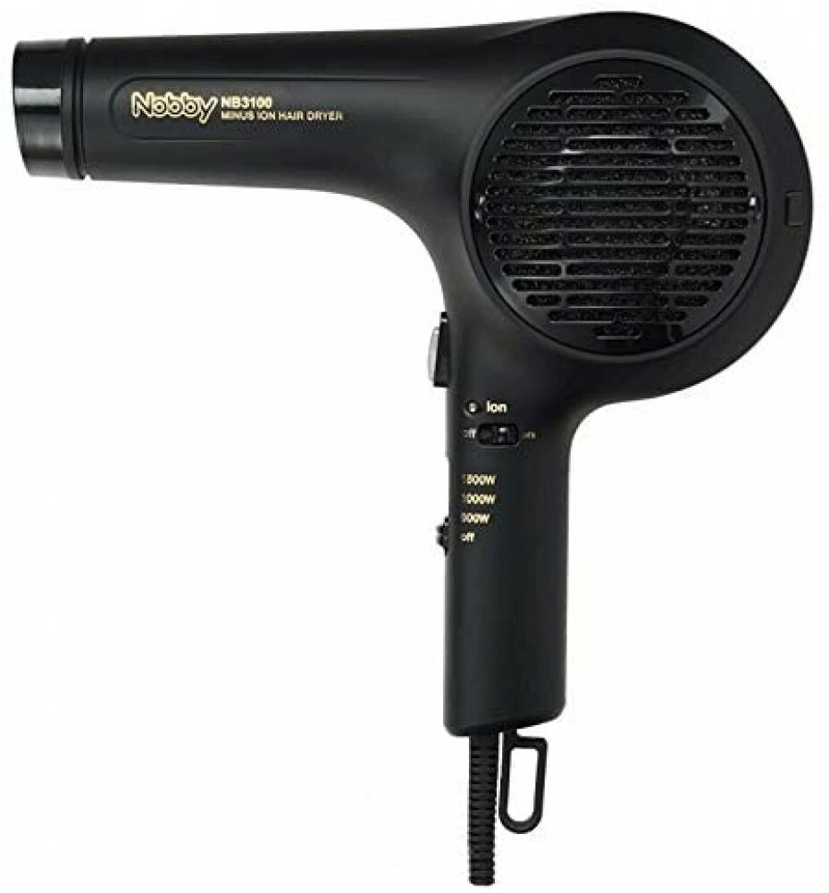 Tescom Nobby Negative Ion Hair Dryer NB3100 Black White with Hood