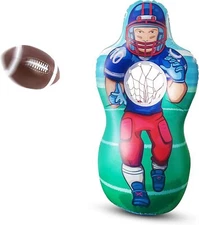Kovot Inflatable Football Target Set - Inflates to 5 Feet Tall! - Soft Mini