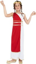 Grecian Girls Greek Empress Costume Medium