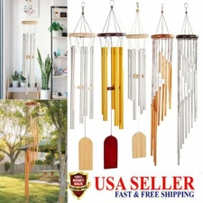 35" Wind Chimes Aluminum Tubes Hanging Ornament Home Outdoor Garden Yard Decor