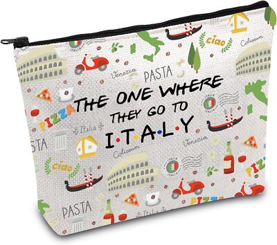 FOTAP Italy Trip Makeup Bag I Love Gift Honeymoon 