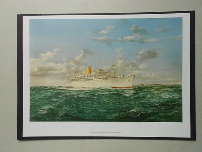 MODERN MARINE PRINT - IBERIEN AUSWÄRTS VON DEN NADELN GEBUNDEN