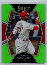 2022 Panini Select Premier #145 Andrew McCutchen /99 Neon Green
