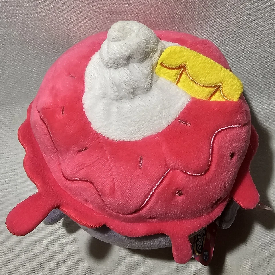 Juguete de peluche pequeño Shopkins Ice Cream Queen púrpura rosa nuevo con etiquetas 2013 Foto 3 de 4