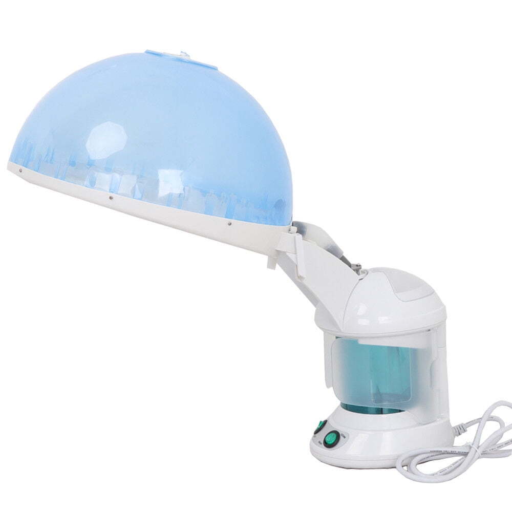 Portable 2 In 1 Hair and Facial Steamer with Bonnet Hood for Personal Home Use