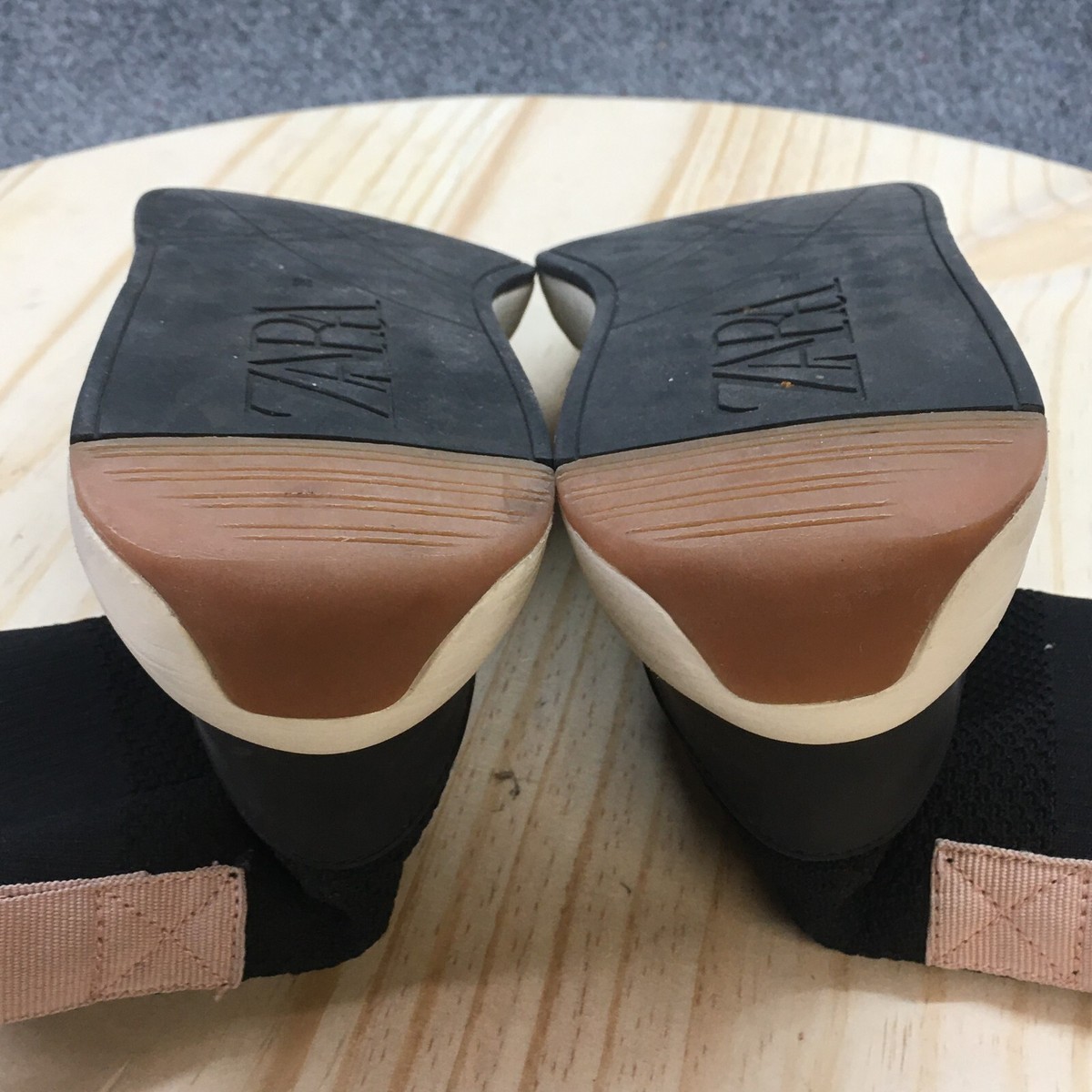 zara クモ柄刺繍 スリッポン 38 ZARA NEW WOMAN SATIN-EFFECT SLINGBACK HEELS BOW MUSTARD