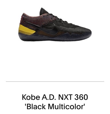 kobe ad nxt 360 black multicolor