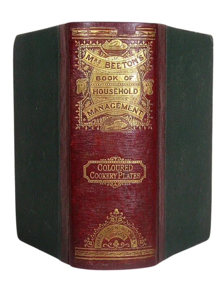 1869 Rare ANTIQUE COOKBOOK Mrs. Beeton's VINTAGE COOKERY HOUSEHOLD Victorian OLD - Image 3 of 4
