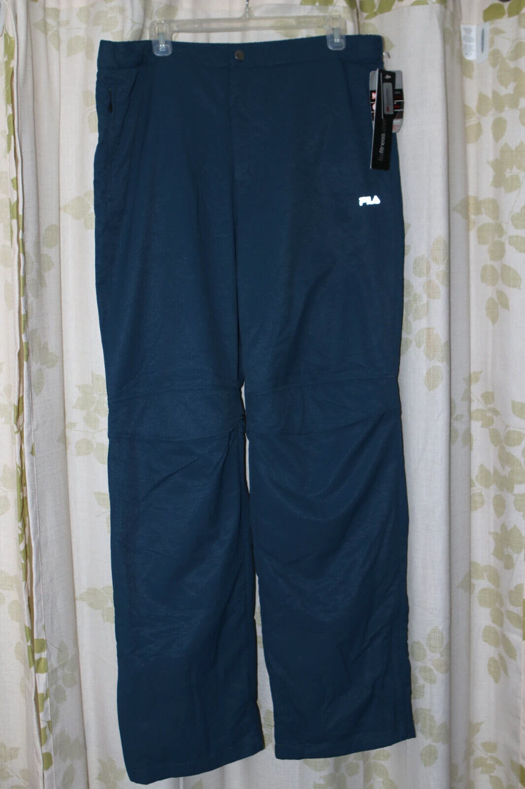 FILA Old School Men's X-Static Pure Silver Lined Track Pants $80 NEW L 36x32