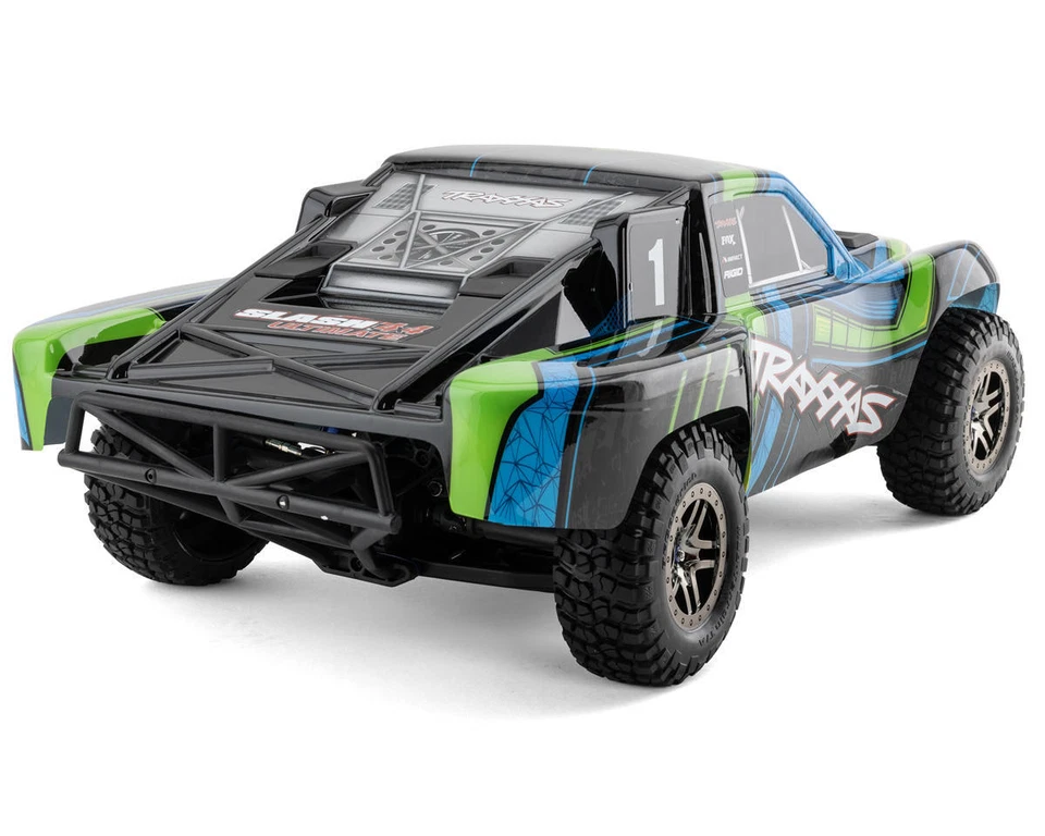 Traxxas Slash 4x4 "Ultimate" VXL Brushless RTR 4WD Short Course Truck (Green) - Image 2 of 4