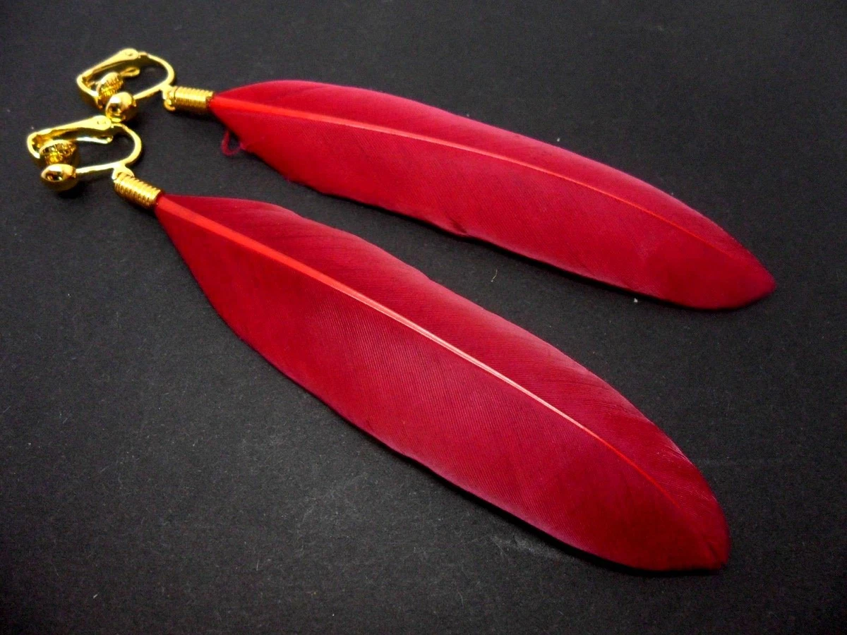 Hawks red feather sale necklace