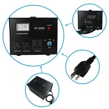 YaeCCC 3000W Voltage Converter Power Step Up/Down Transformer Regulator 110-220V