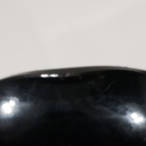 Vintage 7" Black Amethyst LE Smith Glass Dancing Nymph Heart Two Handle Vase Urn - Picture 9 of 17