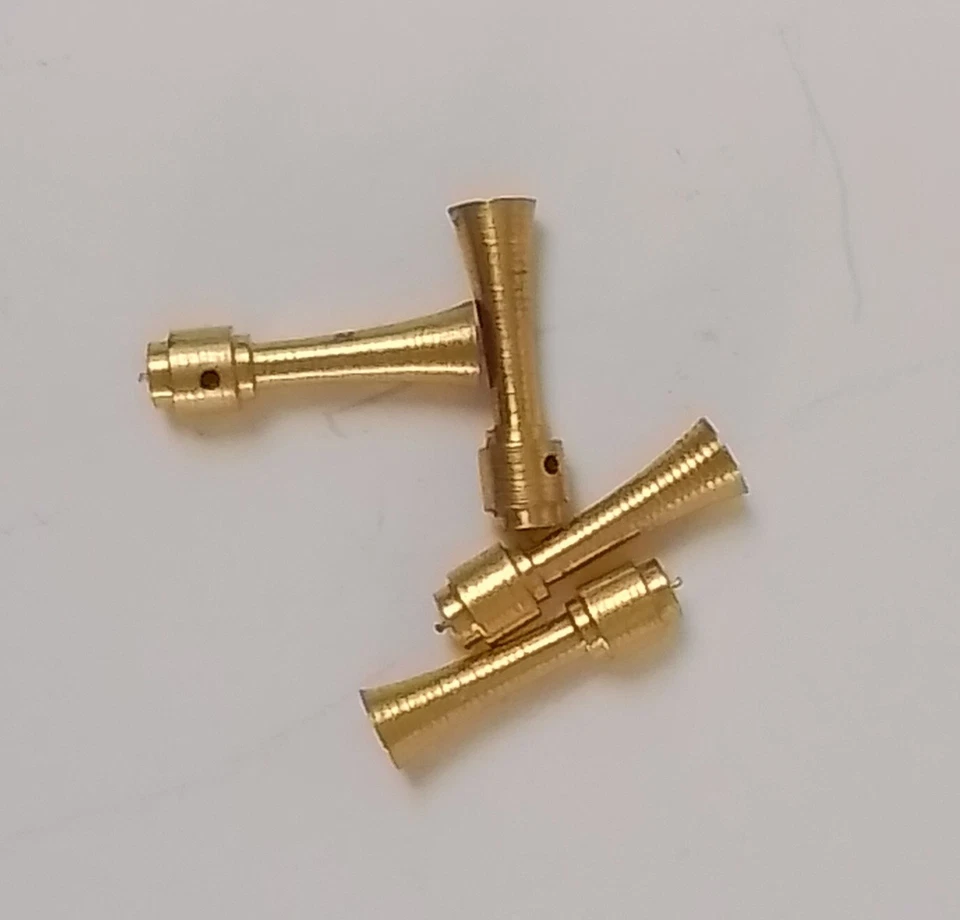 7mm SCALE [0 GAUGE] DIESEL LOCO AIR HORNS - TURNED BRASS PACK OF 4 - Image 2 of 2