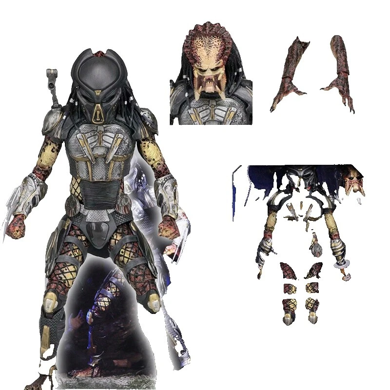 Figuras de acción de plástico NECA Predator y accesorios
