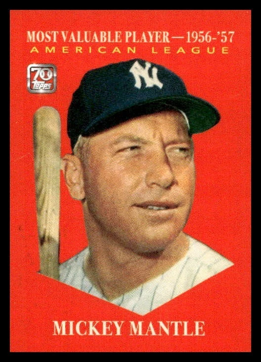 2021 Topps X Mickey Mantle #24 1961 Topps MVP New York Yankees