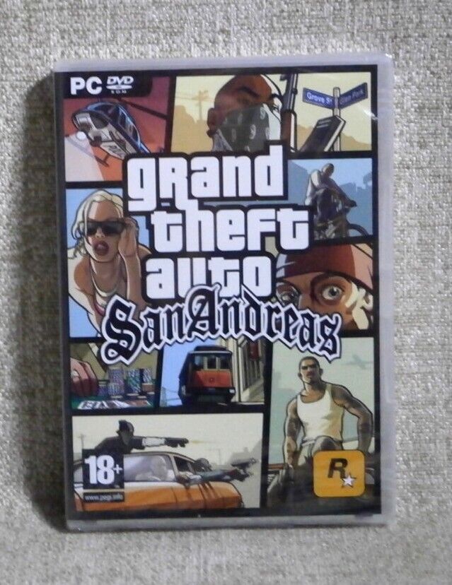 BRAND NEW SEALED GRAND THEFT AUTO SAN ANDREAS GTA SA PC GER