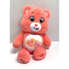 Care Bears Plush Stuffed Animal Doll Toy Pink Hearts 14 in Tall 2020 Love A Lot
