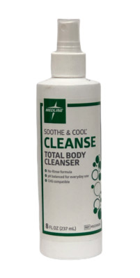 Medline Soothe & Cool Cleanse Total Body Cleanser (8oz/237mL) NEW W/ CAP!