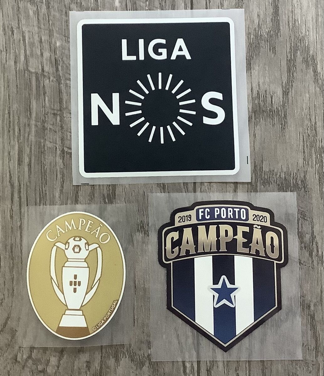 LIGA PORTUGAL CAMPEAO Champions Badge Patch Set Soccer