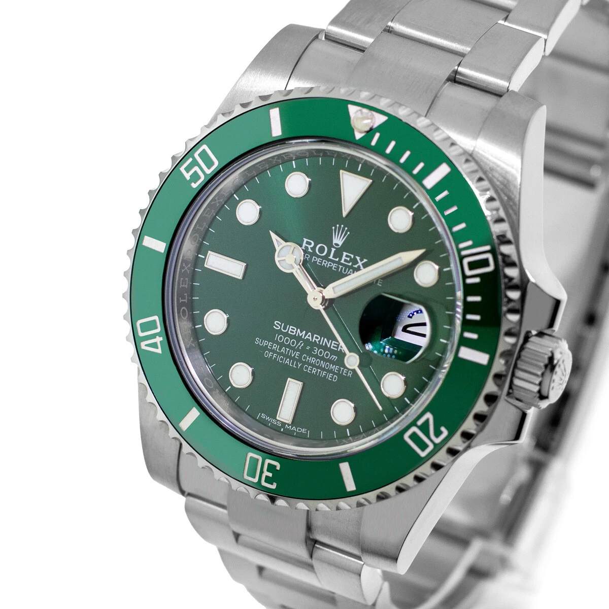 rolex submariner 116610lv 'hulk'